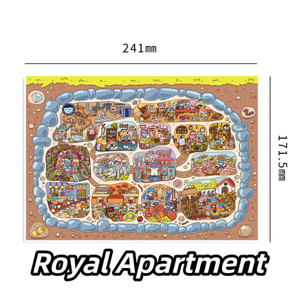 Fantasy Building 3D Sticker | 2 Cute Miniature Scenes