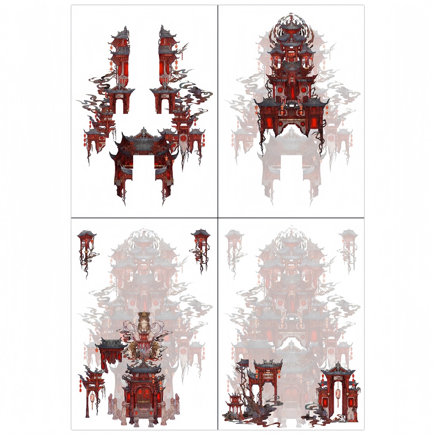 Lanru Temple 3D Sticker
