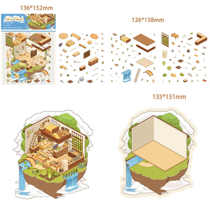 Sky Island 3D Sticker