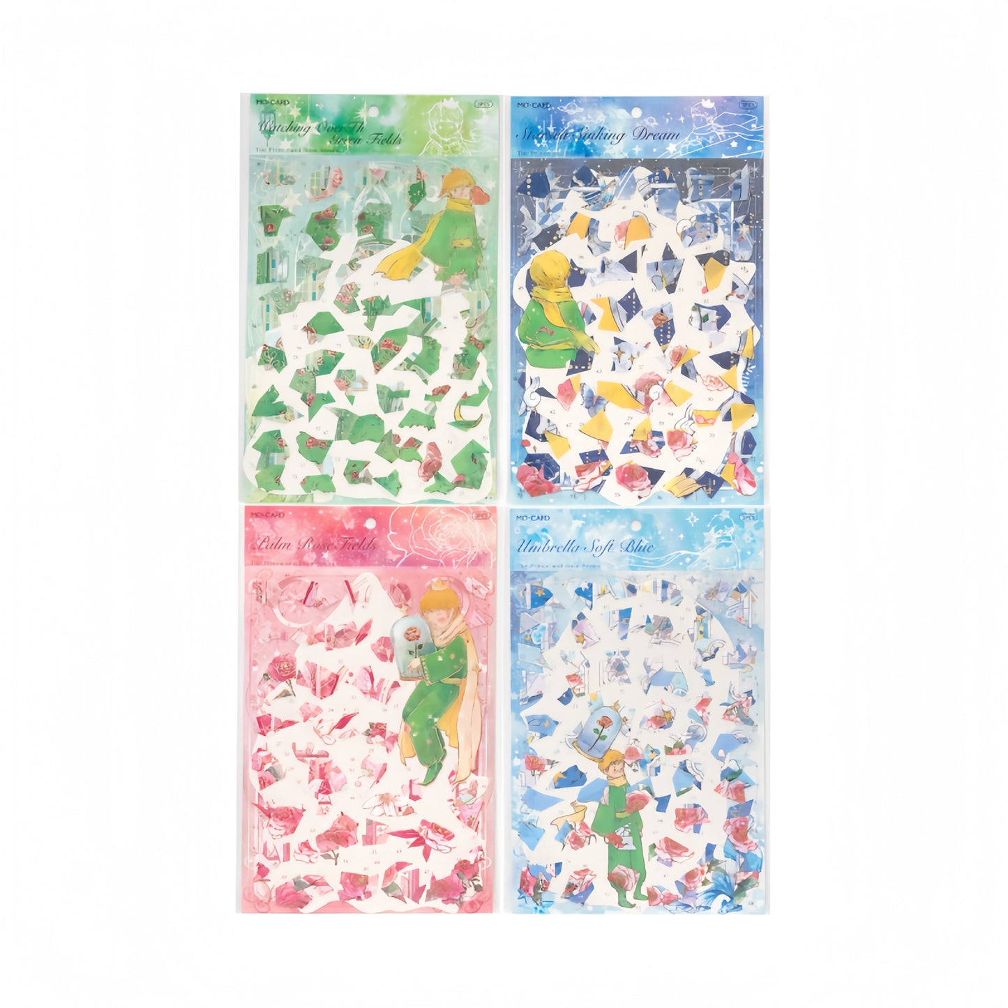 Prince and Rose 3D Sticker | 4 Cute Miniature Scenes