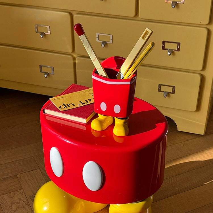 French Fries Box-Shaped Ceramic Pen Holder Desk Organizer