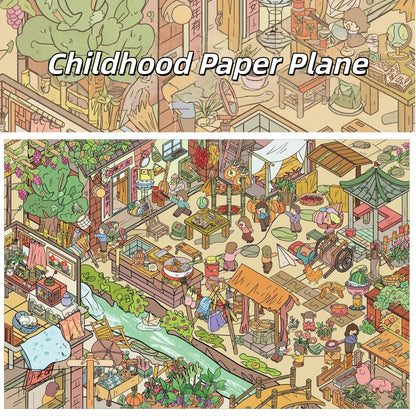 Childhood Tales 3D Sticker | 4 Cute Miniature Scenes