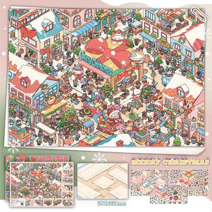 Holiday Chapters 3D Sticker | 2 Cute Miniature Scenes