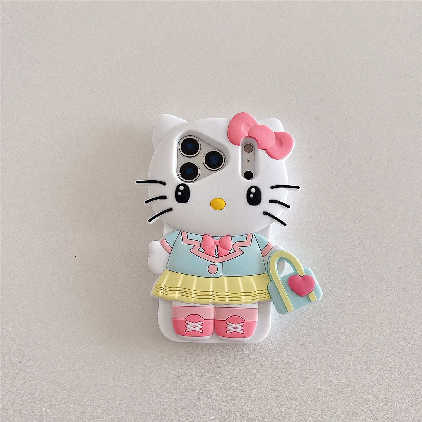Cute Animal Holding a Bag Silicone Phone Case