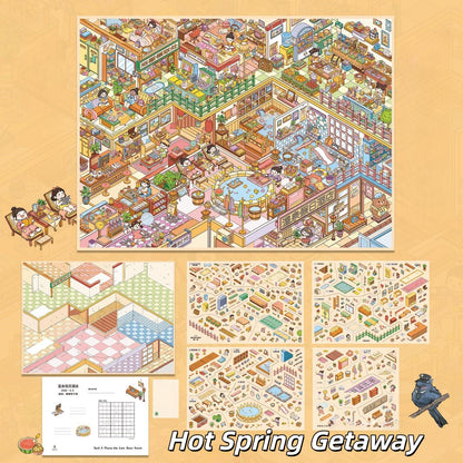 Leisure Daily 3D Sticker | 3 Cute Miniature Scenes