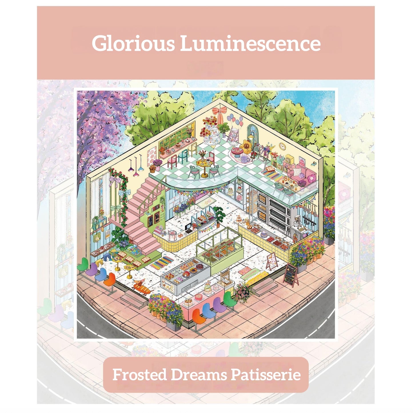 Glorious Luminescence 3D Sticker | 5 Cute Miniature Scenes