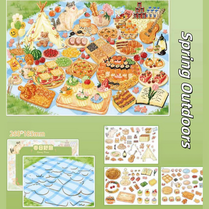 Local Favorites 3D Sticker | 4 Cute Miniature Scenes