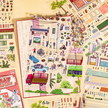 Warm Alley Memories 3D Sticker