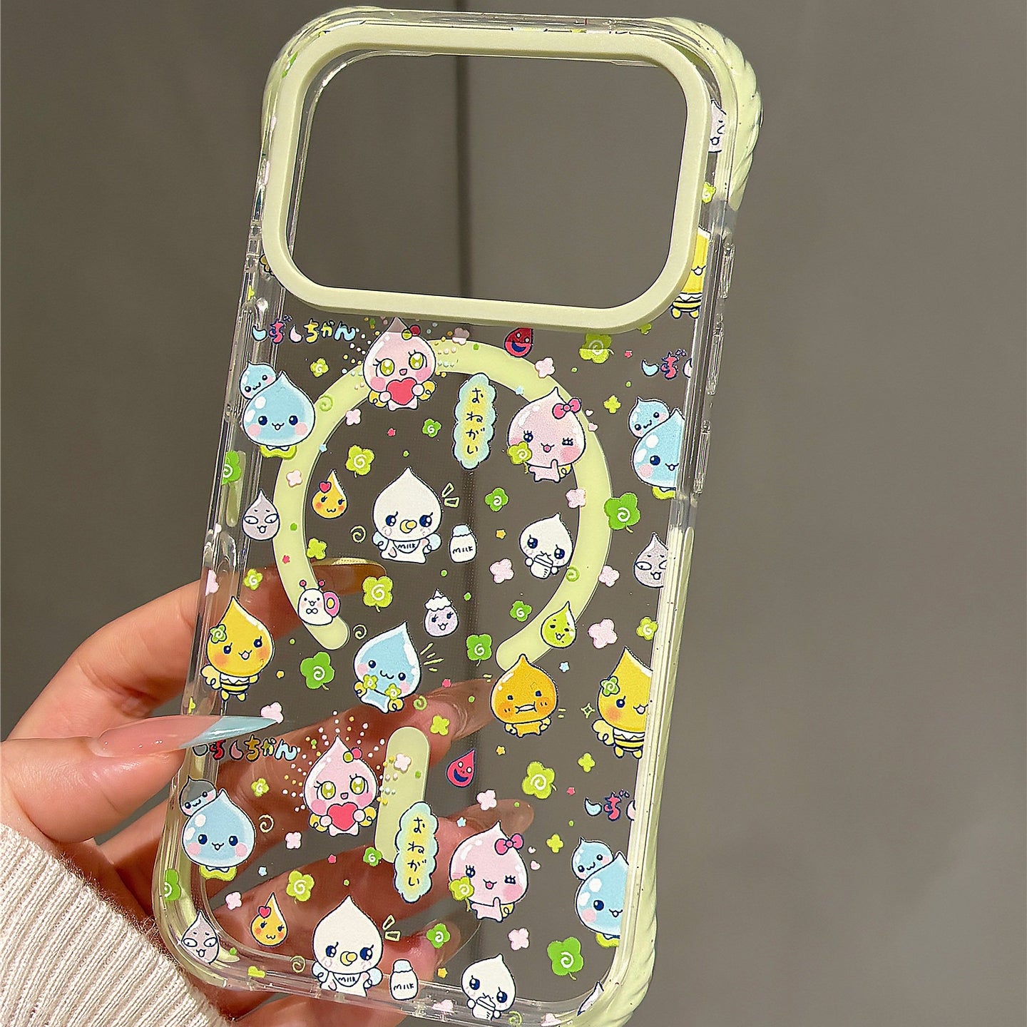 Four-Leaf Clover Little Raindrop Acrylic Phone Case