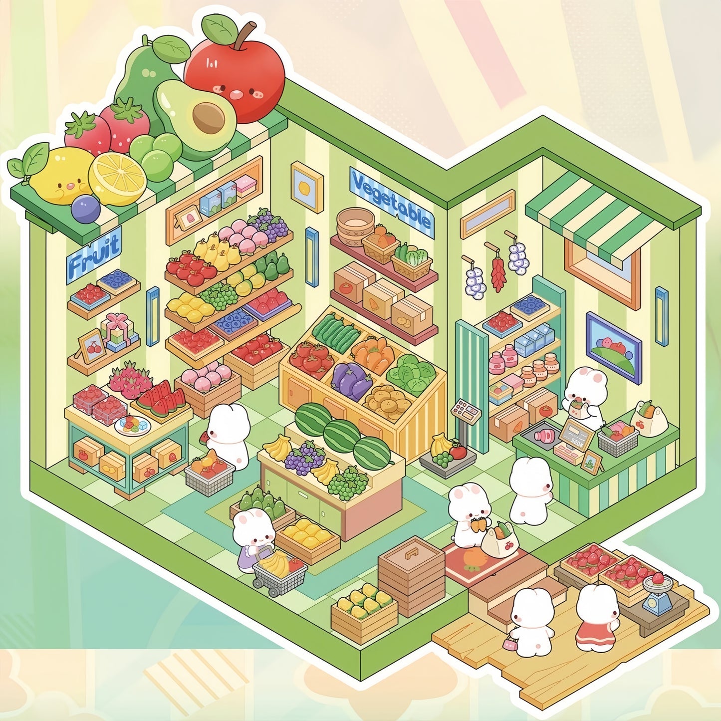 Dream Shop 3D Sticker Book