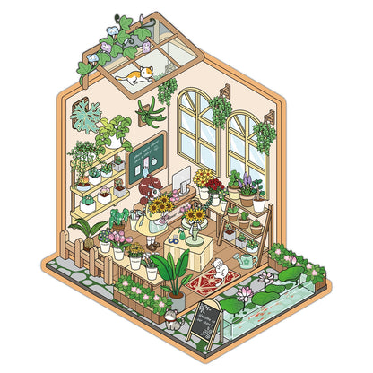 Flower Shop 3D Sticker