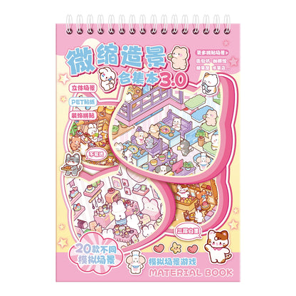 Furry Town 3D Sticker Book
