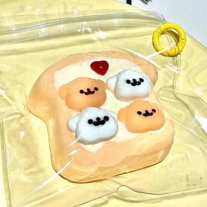 Line Puppy Toast Squishy