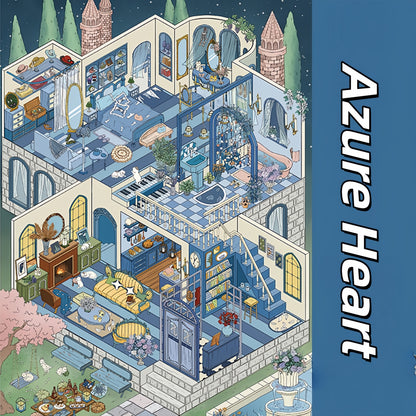 Dreamy Abode 3D Sticker | 2 Cute Miniature Scenes