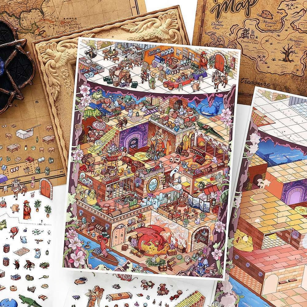 Dungeon Adventure 3D Sticker