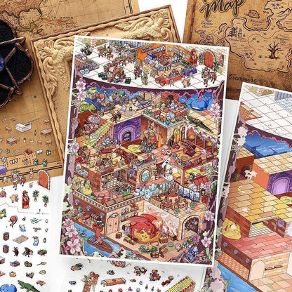 Dungeon Adventure 3D Sticker