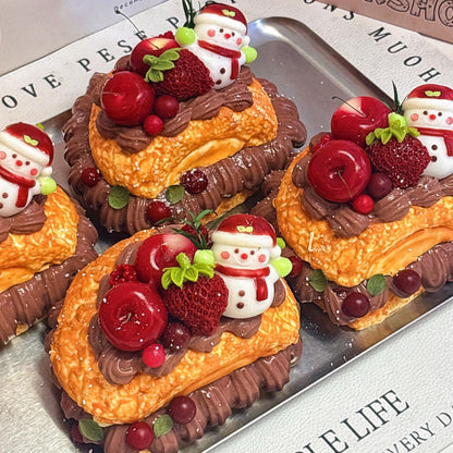 Christmas Snowman Filled Puff Squishy