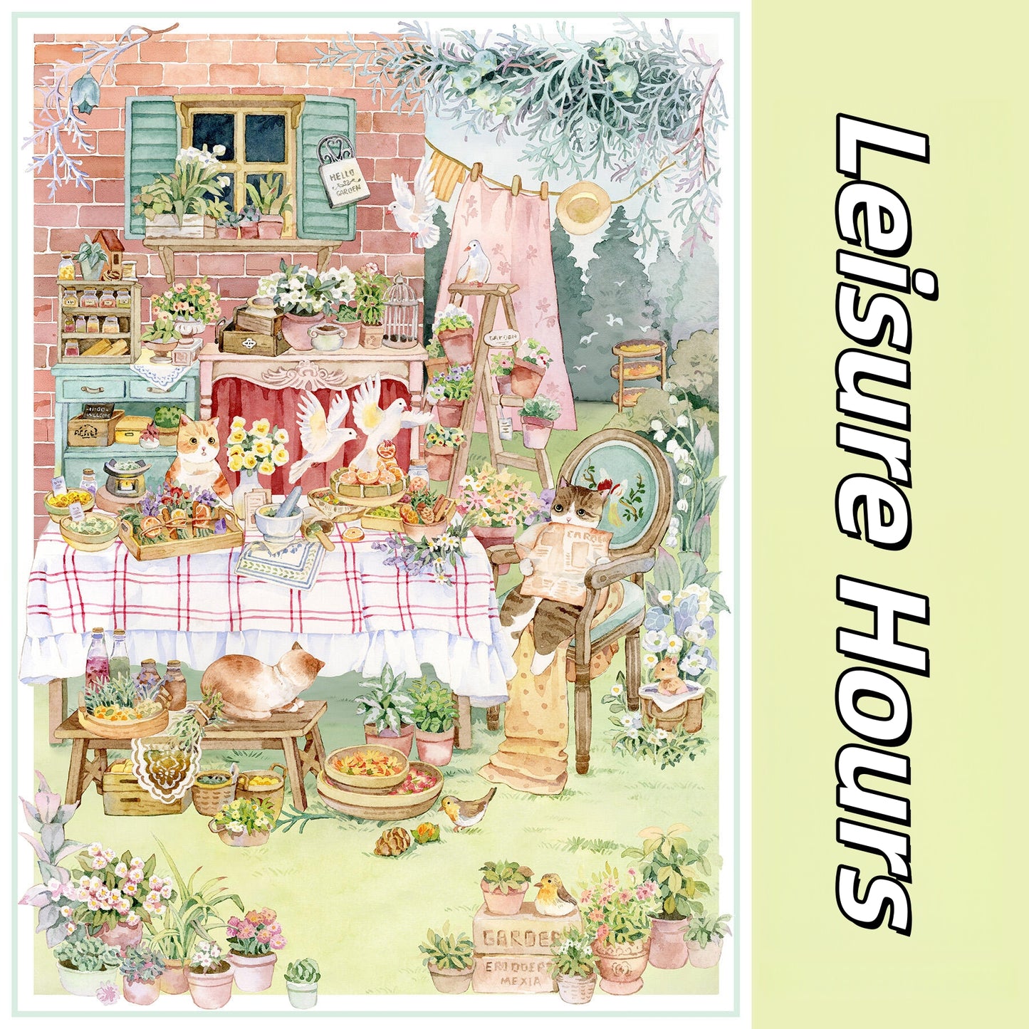 Tender Times 3D Sticker | 4 Cute Miniature Scenes
