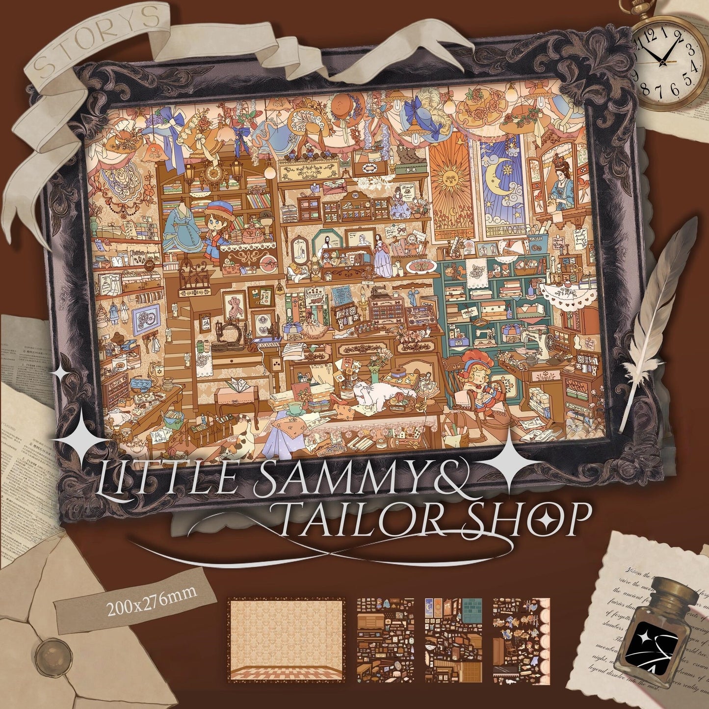 Sammy's Daily 3D Sticker | 2 Cute Miniature Scenes