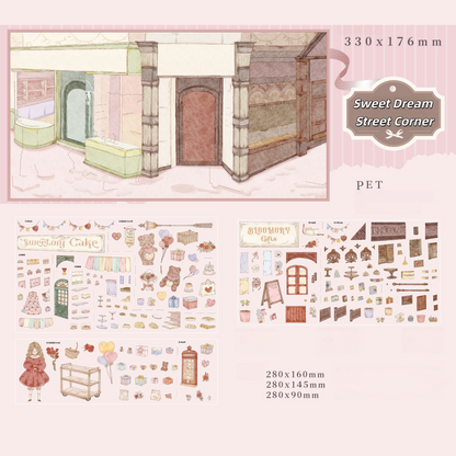 Floral Fables 3D Sticker | 2 Cute Miniature Scenes