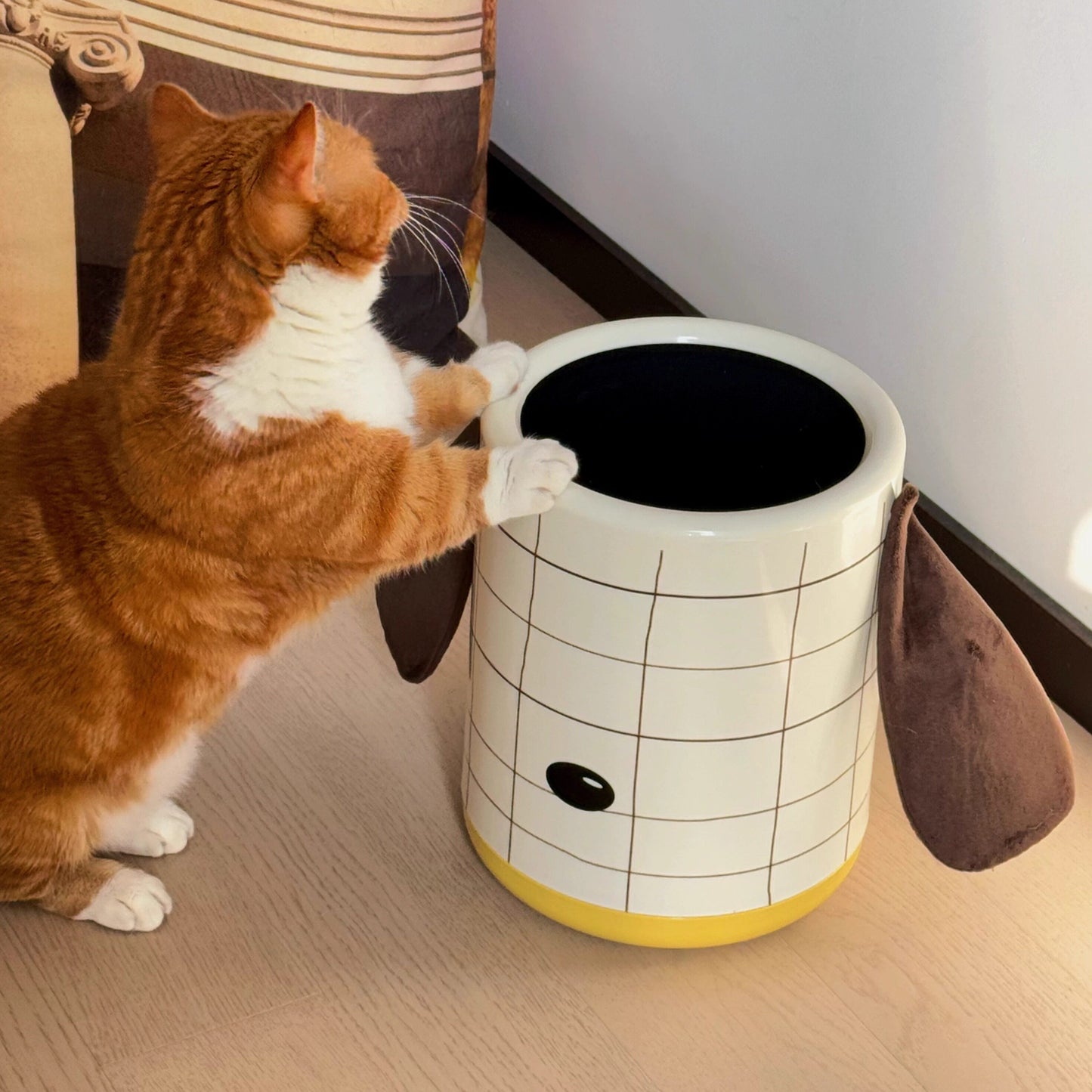 Dog Living Room Trash Can