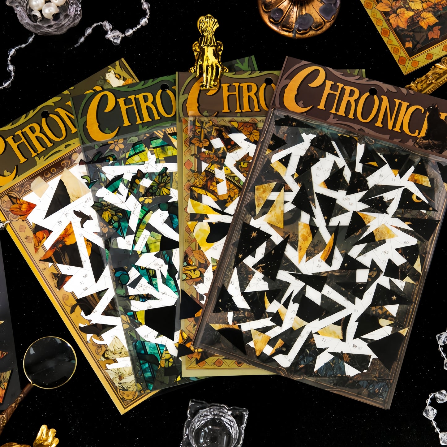 The Chronology of Cats 3D Sticker | 4 Cute Miniature Scenes