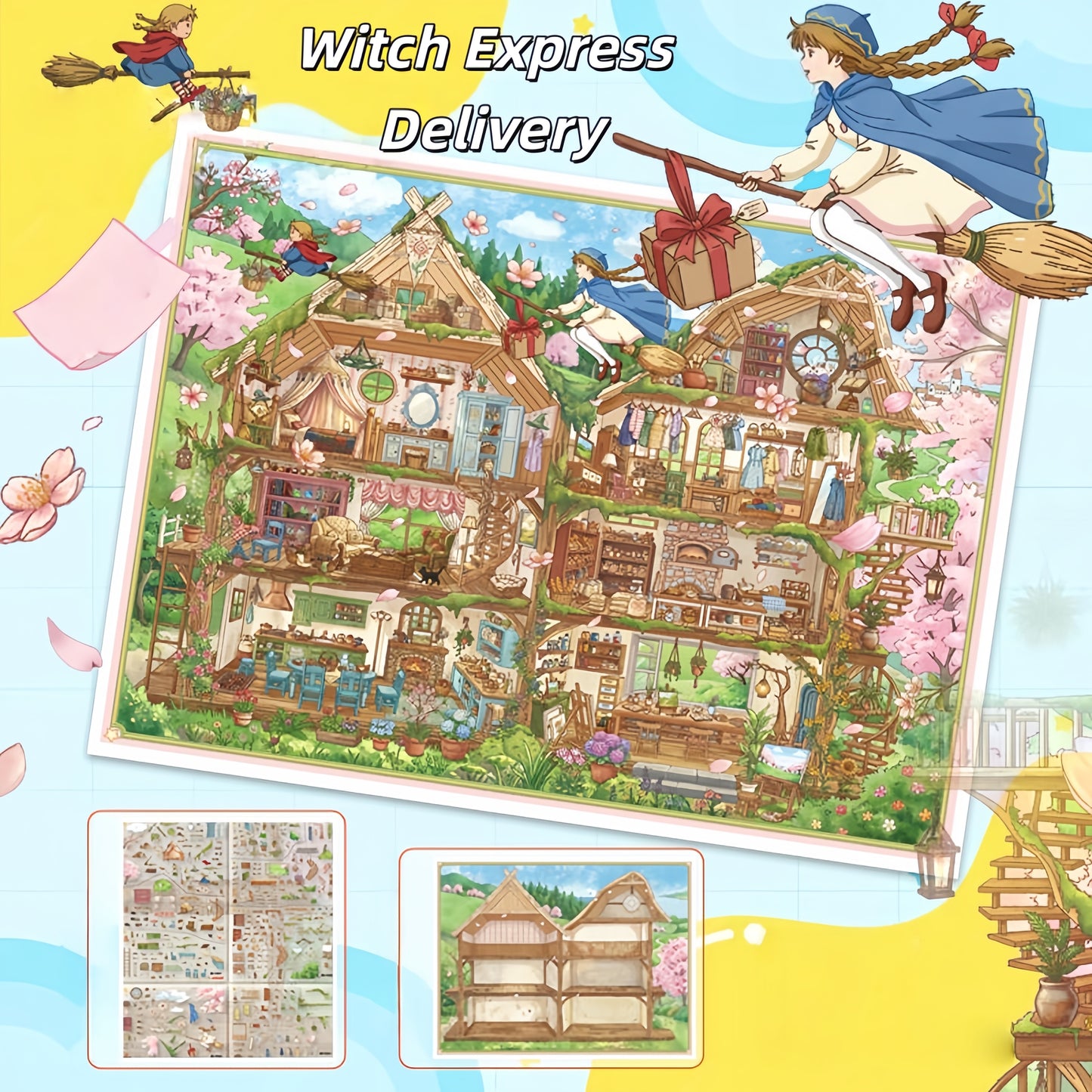 Magic Adventure 3D Sticker | 4 Cute Miniature Scenes