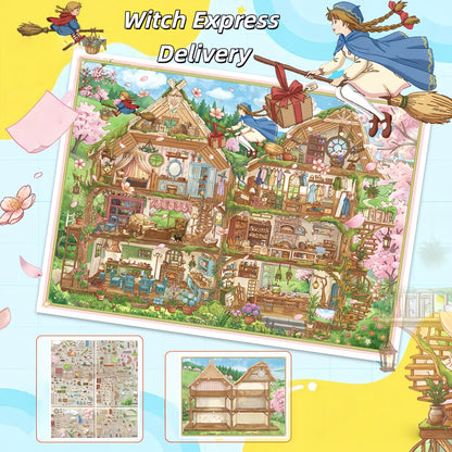 Magic Adventure 3D Sticker | 4 Cute Miniature Scenes