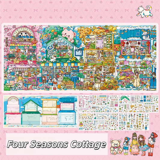 Cozy Life 3D Sticker | 2 Cute Miniature Scenes