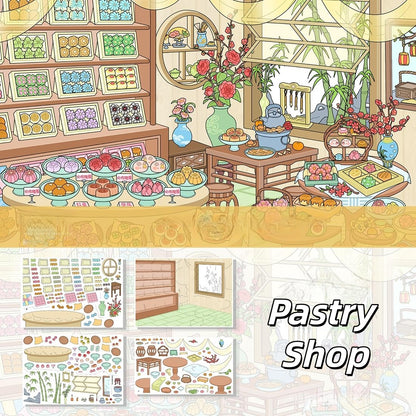 Sweet Days 3D Sticker | 2 Cute Miniature Scenes