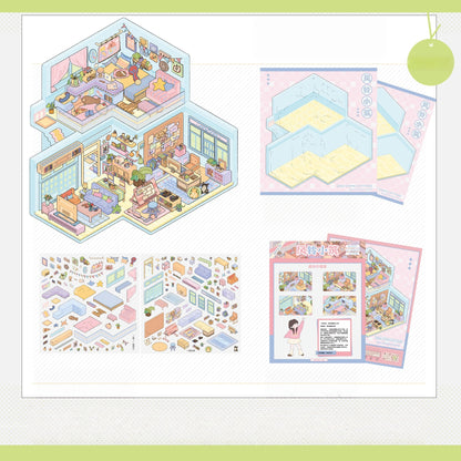 Nature’s Rooms 3D Sticker | 5 Cute Miniature Scenes