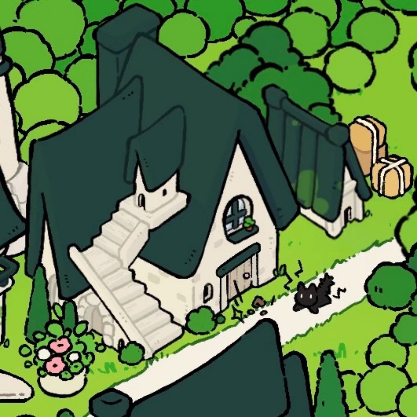 Whimsical Life 3D Sticker | 2 Cute Miniature Scenes