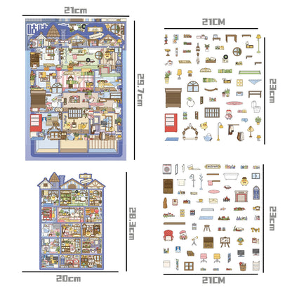 Gugu Apartment 3D Sticker