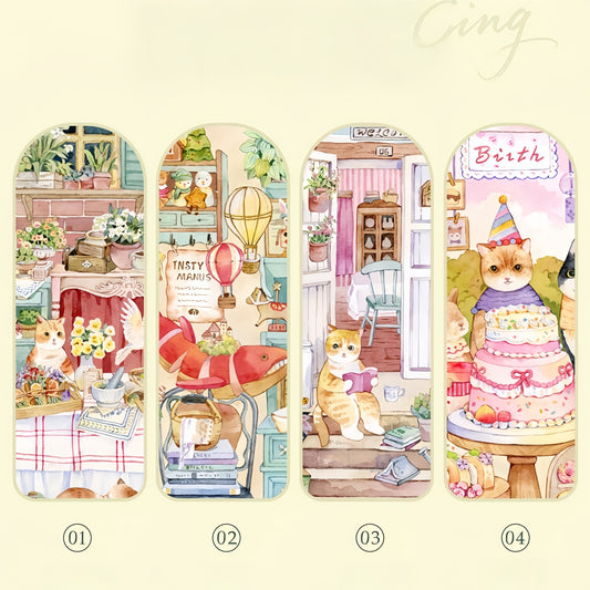 Tender Times 3D Sticker | 4 Cute Miniature Scenes