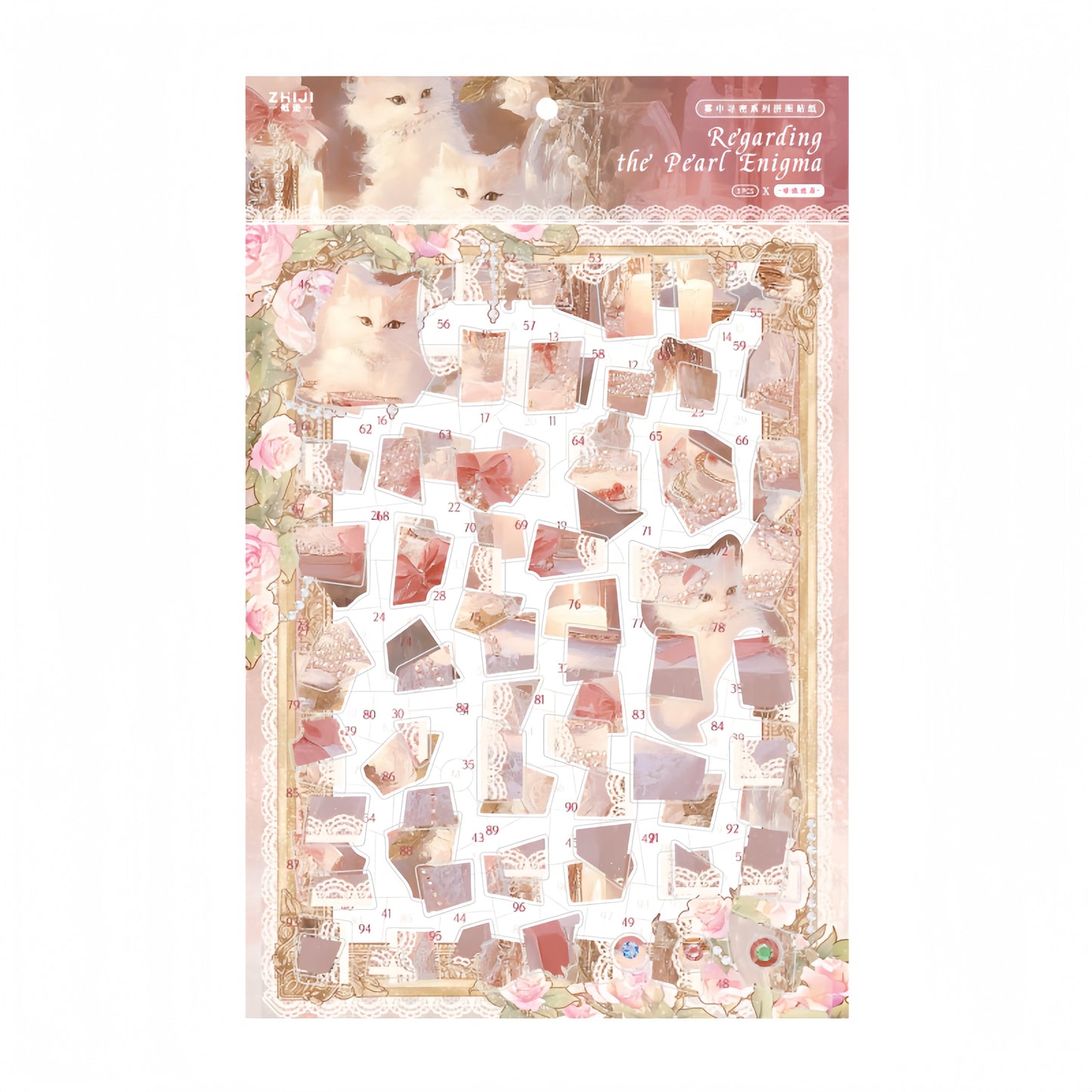Searching for Secrets in the Fog 3D Sticker | 3 Cute Miniature Scenes