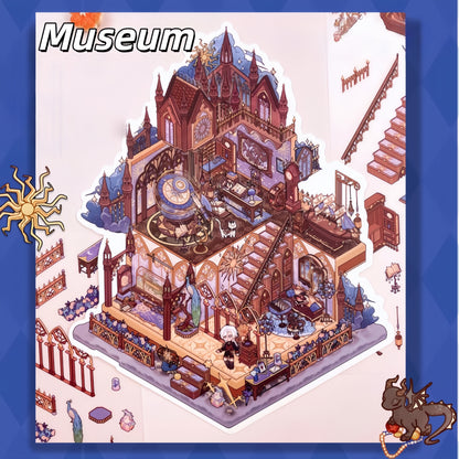 Dreamscape 3D Sticker | 5 Cute Miniature Scenes