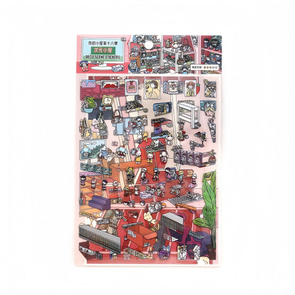 Dream Room 3D Sticker | 4 Cute Miniature Scene