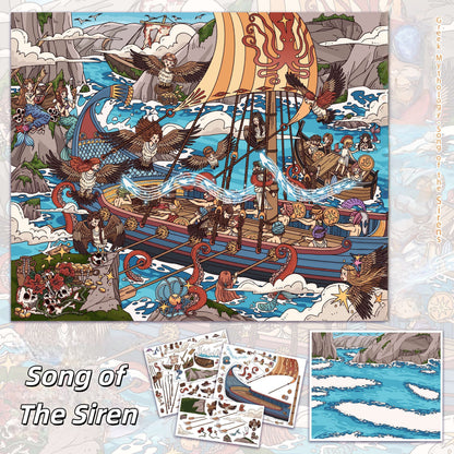 Daylight Dreams 3D Sticker | 4 Cute Miniature Scenes
