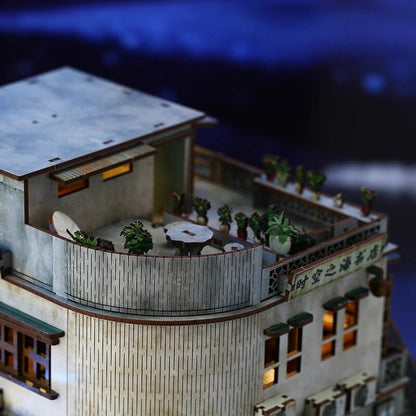 Time and Space Sea Bookstore DIY Miniature House - English Instructions