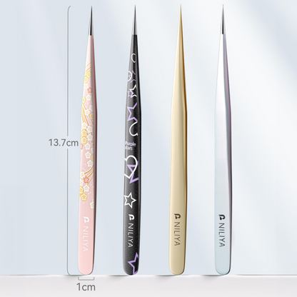 Straight Professional Sticker Tweezers