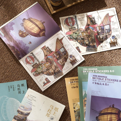 Architect's Draft 3D Sticker | 3 Cute Miniature Scenes