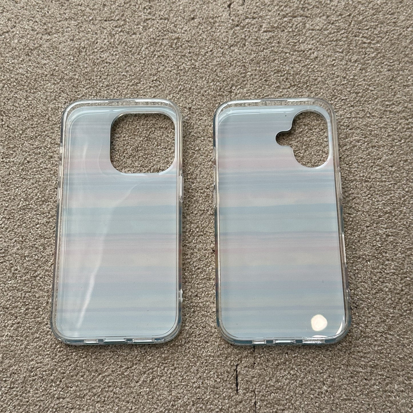 Striped Dachshund Acrylic Phone Case