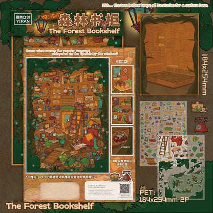 Dream Archive 3D Sticker | 4 Cute Miniature Scenes