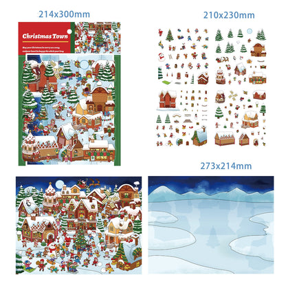Christmas Town 3D Sticker