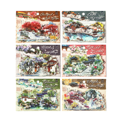 Cloud Court 3D Sticker | 6 Cute Miniature Scenes