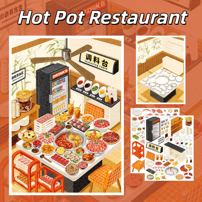 Taste the World 3D Sticker | 4 Cute Miniature Scenes