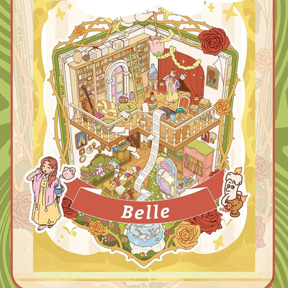 Reversed Fairy Tale 3D Sticker | 4 Cute Miniature Scenes