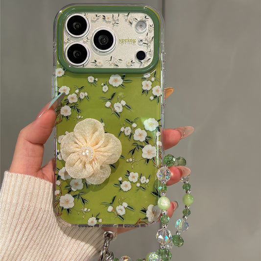 Delicate Fresh Camellia Acrylic Phone Case