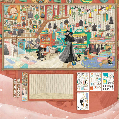 Magical Shop 3D Sticker | 2 Cute Miniature Scenes