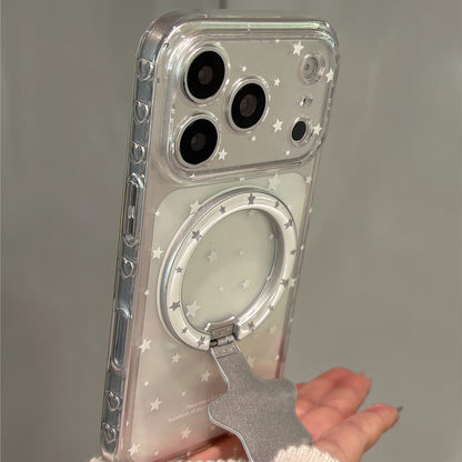 Simple Star Magnetic Stand Acrylic Phone Case